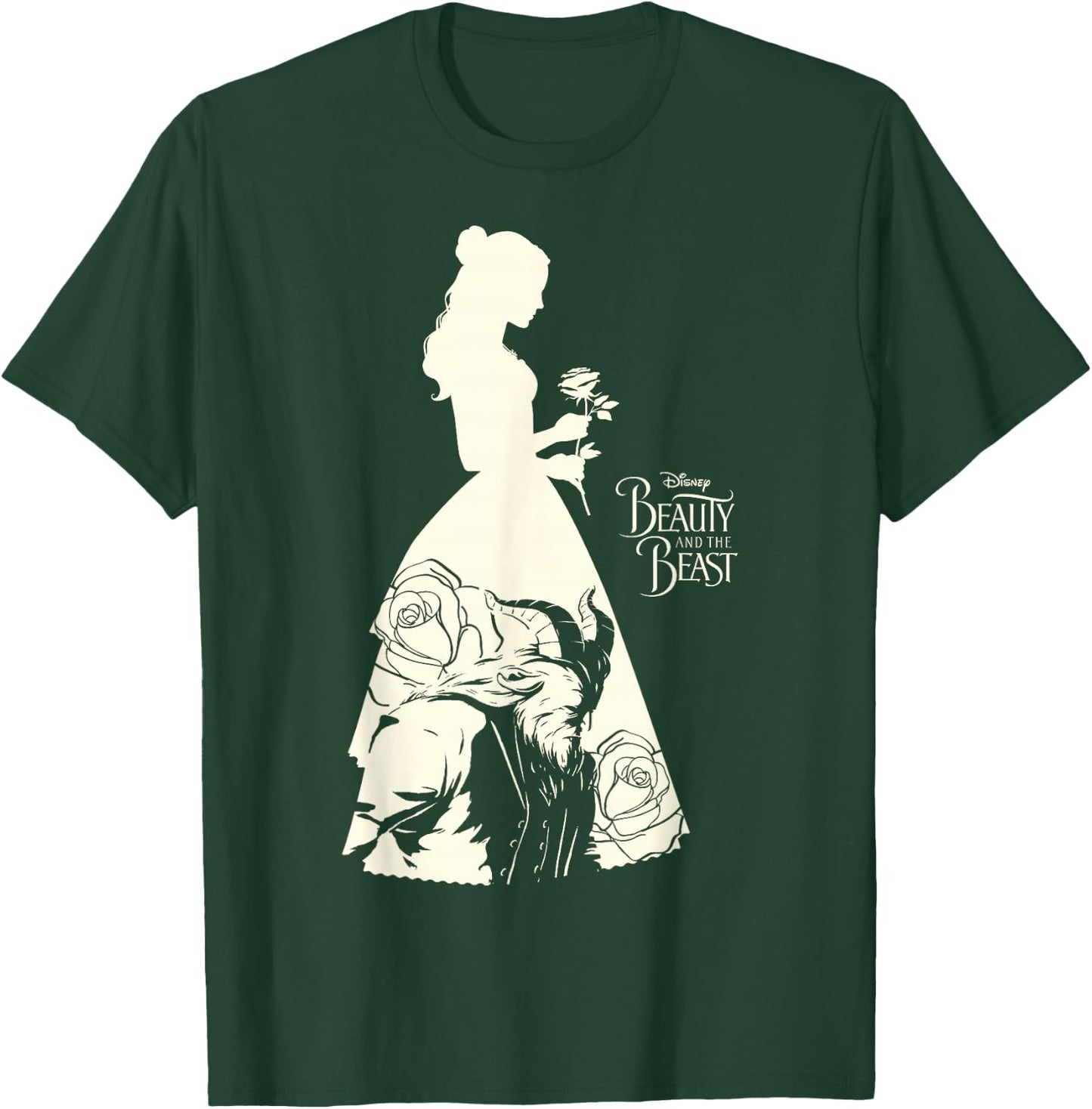 Disney Beauty & The Beast Belle Silhouette Graphic T-Shirt - T-Shirt | Forest