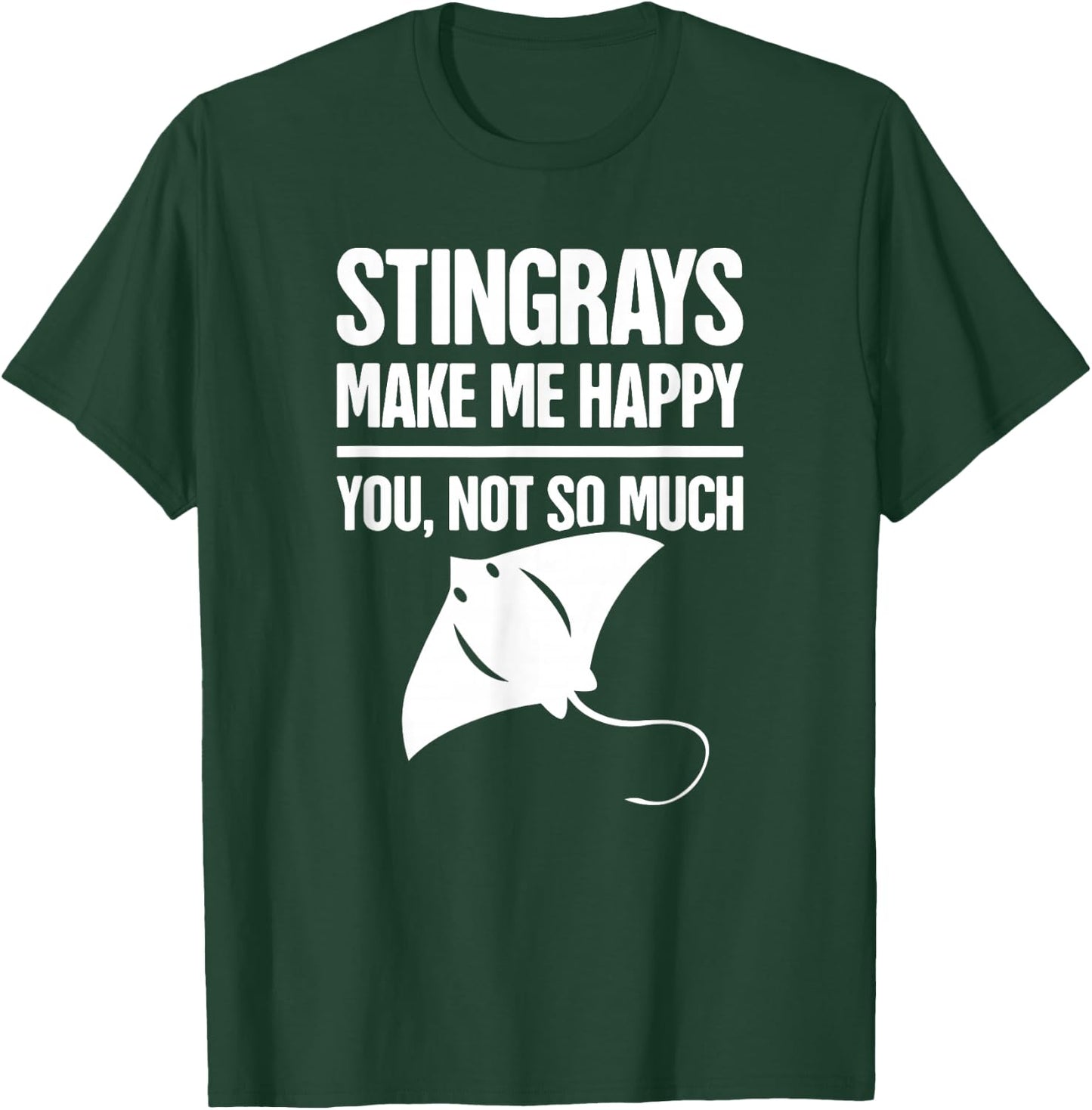 Funny Sting Ray, Ocean Creature, & Skate / Stingray T-Shirt - T-Shirt | Forest