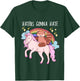 Haters Gonna Hate Funny Red Panda Riding Unicorn T-Shirt - T-Shirt | Forest