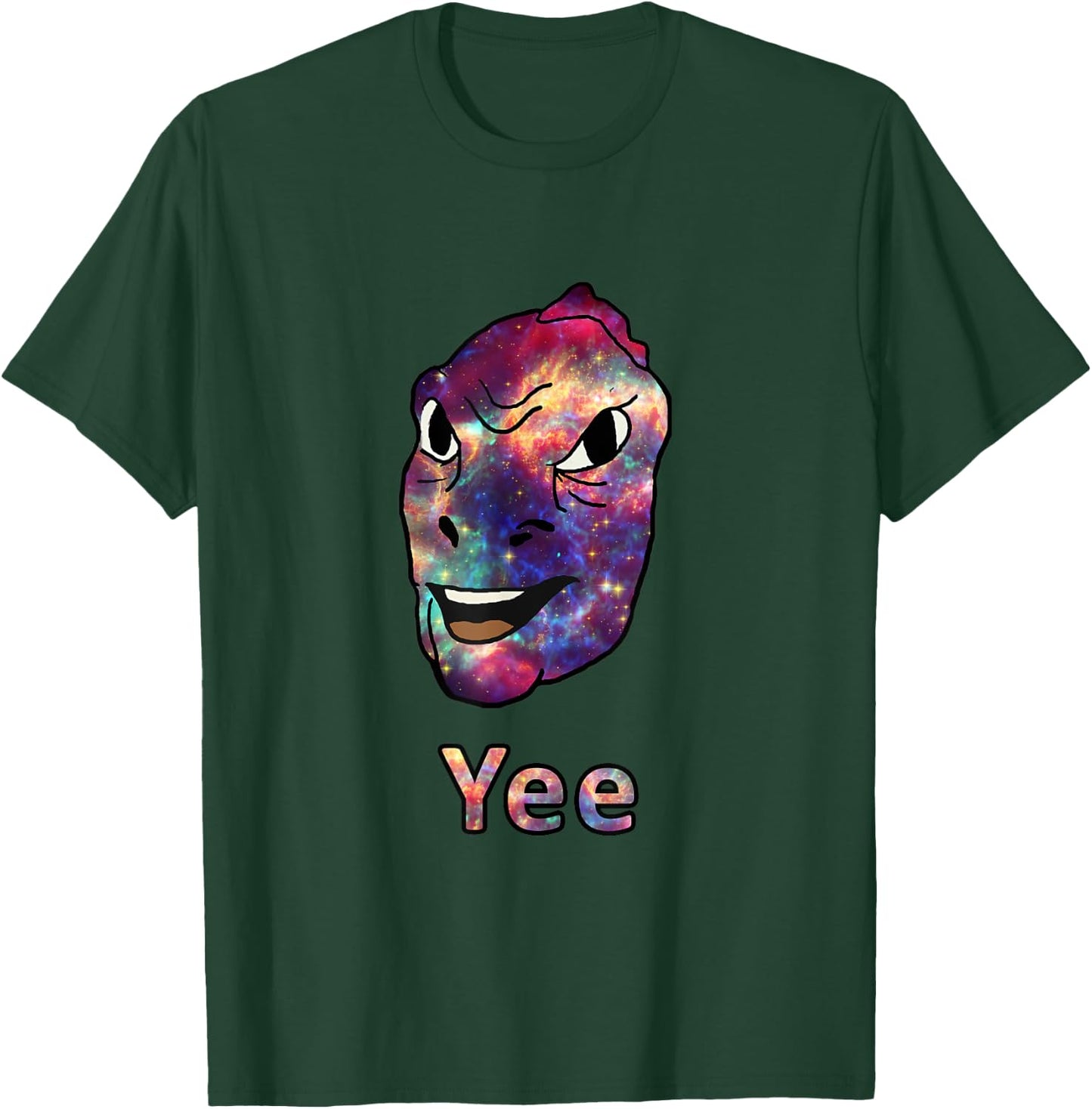 Space GalaxYee | Galaxy Meme Nebula Yee T-Shirt - T-Shirt | Forest