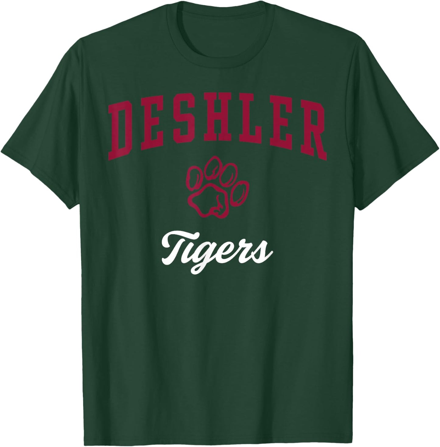 Deshler High School Tigers C3 T-Shirt - T-Shirt | Forest