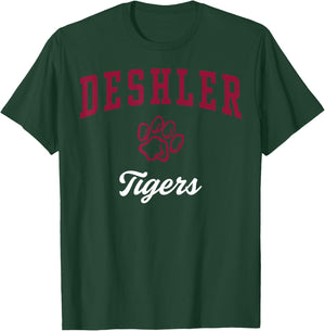 Deshler High School Tigers C3 T-Shirt - T-Shirt | Forest