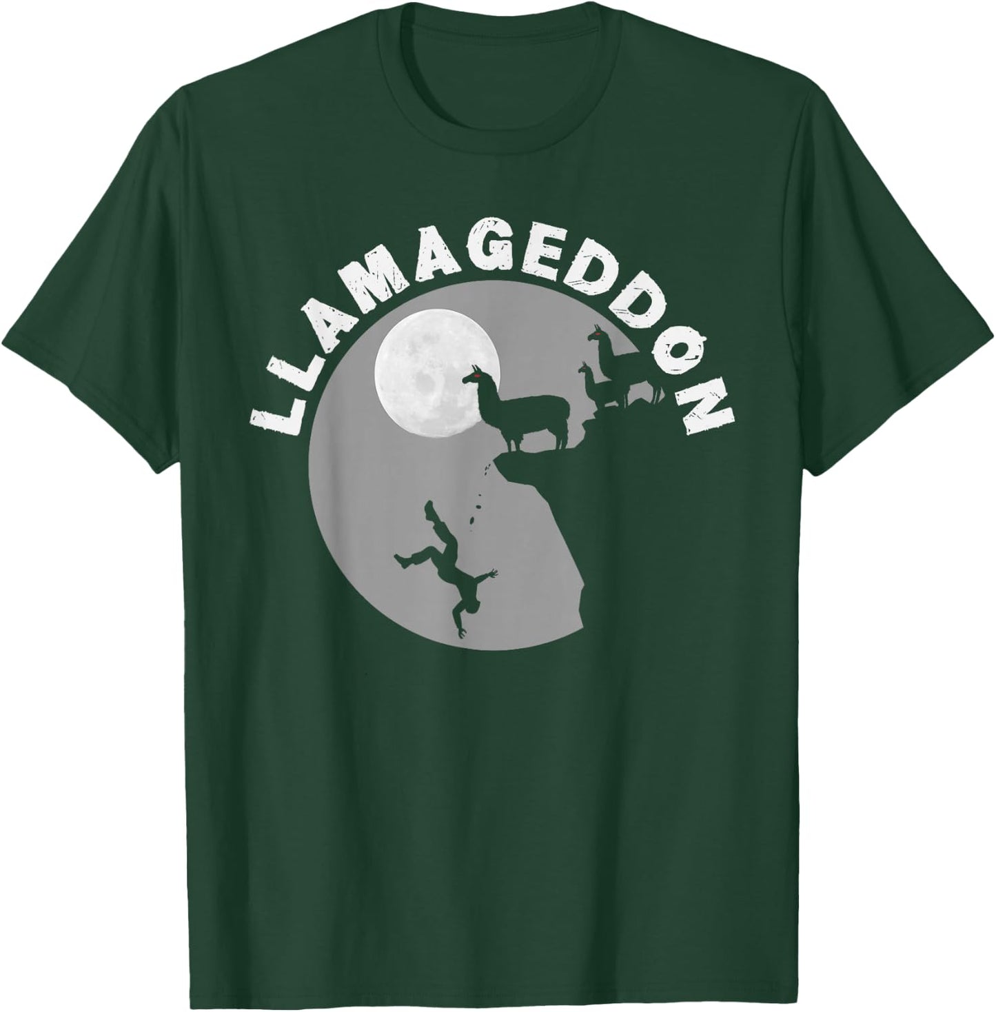 Funny Llamageddon For Llama Barnyard Lovers T-Shirt - T-Shirt | Forest
