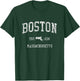 Boston Vintage Sports Design Boston Massachusetts MA T-Shirt - T-Shirt | Forest