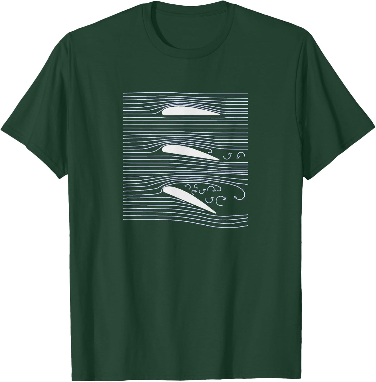 Aerospace Airfoil Stall Diagram T-Shirt - T-Shirt | Forest
