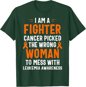 I Am A Fighter Leukemia Awareness T-Shirt - T-Shirt | Forest