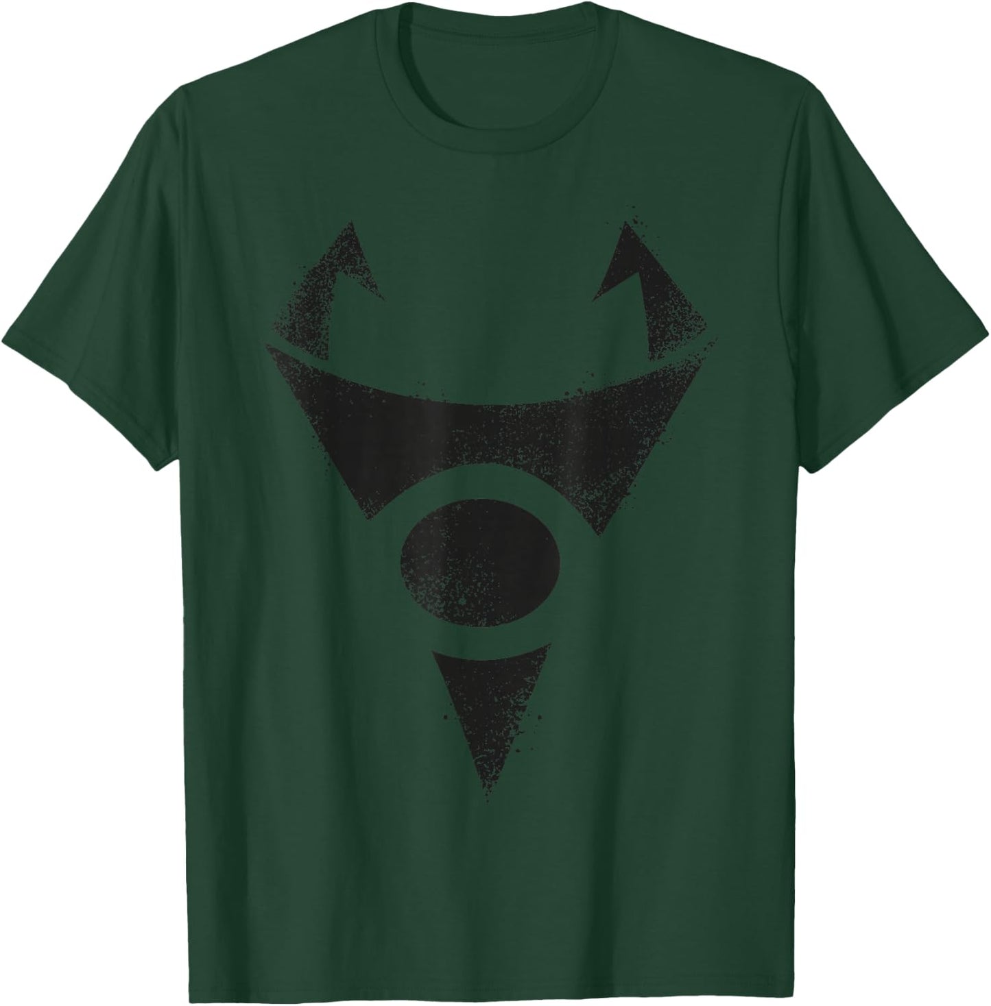 Invader Zim Irken Symbol Black Spray Paint Stencil T-Shirt - T-Shirt | Forest