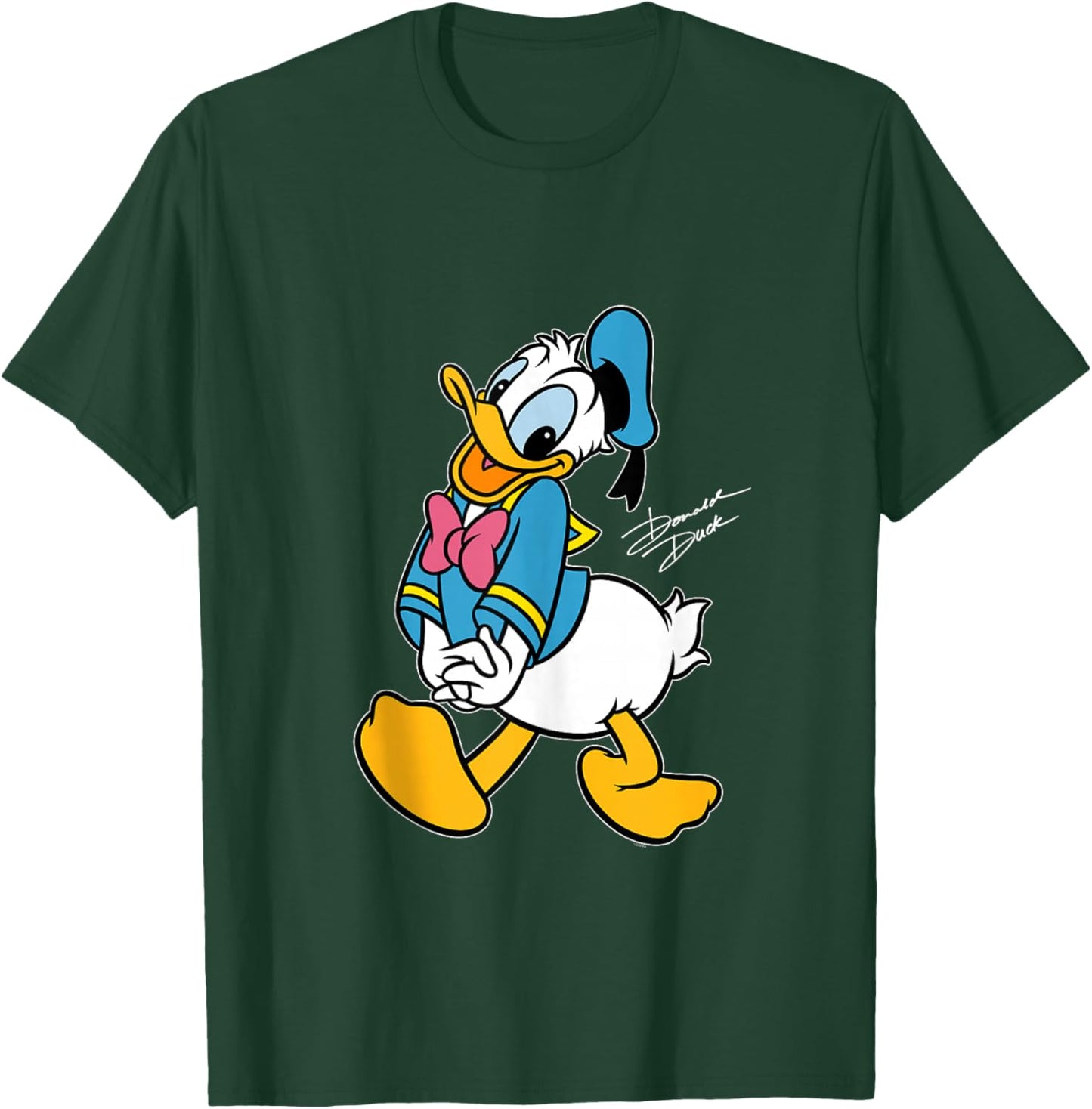 Disney Donald Duck Retro Character Silly Pose Trip Matching T-Shirt - T-Shirt | Forest
