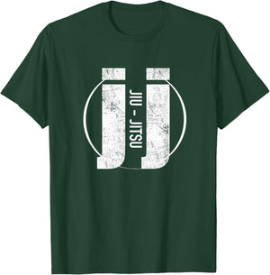Vintage Jiu Jitsu T Shirt T-Shirt - T-Shirt | Forest