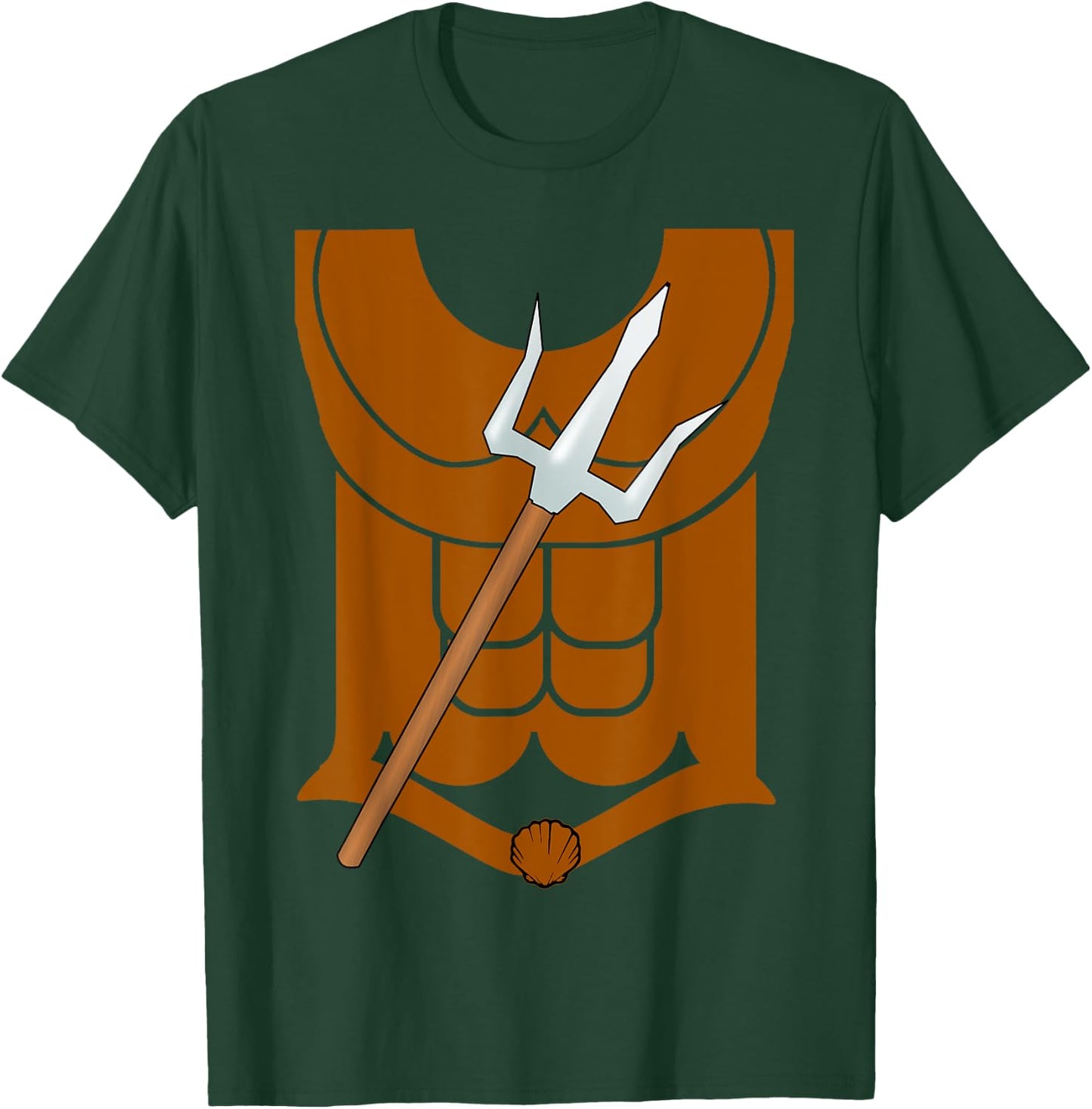 King God Of The Sea Roman Neptune Poseidon Costume T-Shirt - T-Shirt | Forest