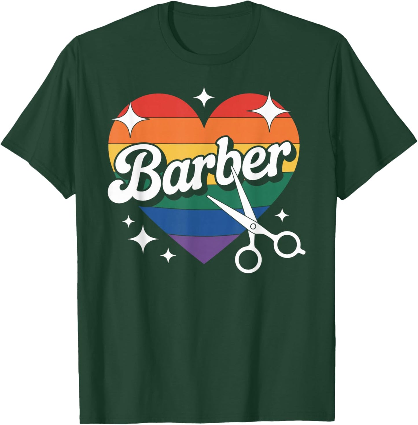 Barber Heart T-Shirt - T-Shirt | Forest