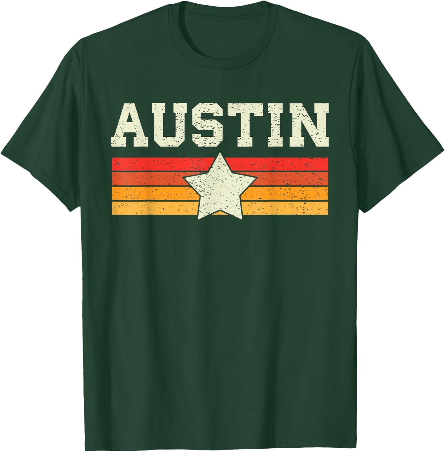 Austin Texas Retro Vintage Shirt Gift Men Women Kids T-Shirt - T-Shirt | Forest