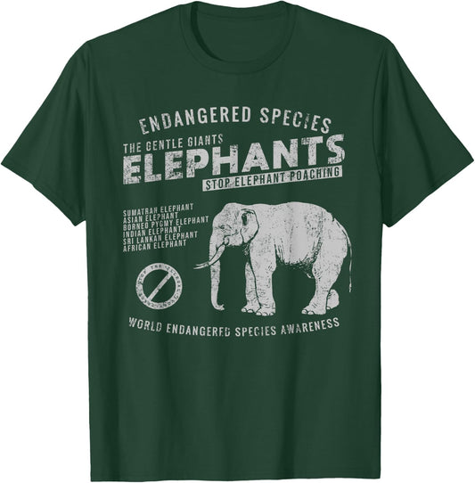 Save The Elephants T-Shirt - T-Shirt | Forest