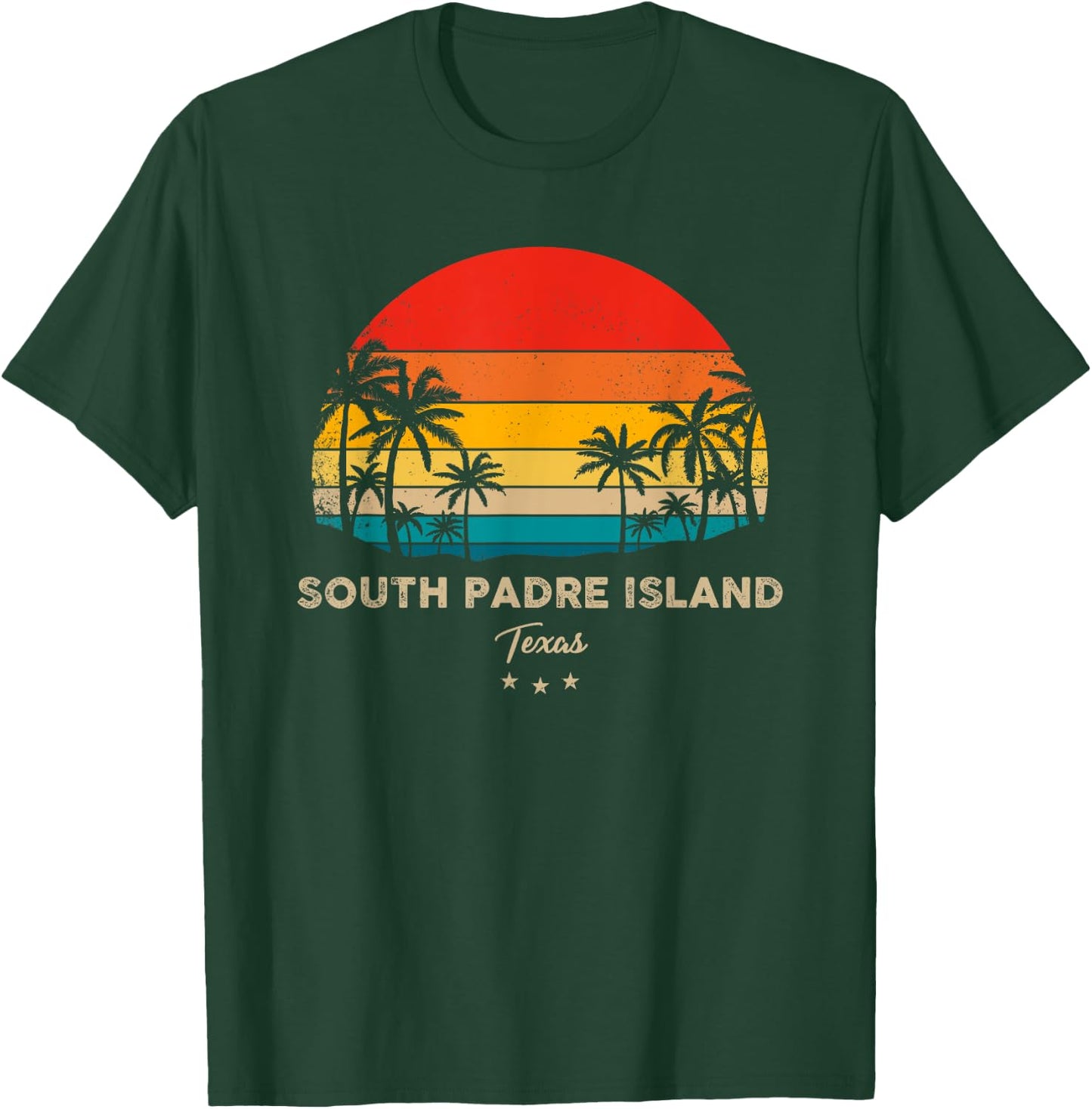 South Padre Island Souvenir - Texas Sunset T-Shirt - T-Shirt | Forest