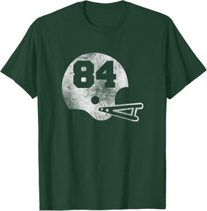 Vintage Football Jersey Number 84 Player Number T-Shirt - T-Shirt | Forest