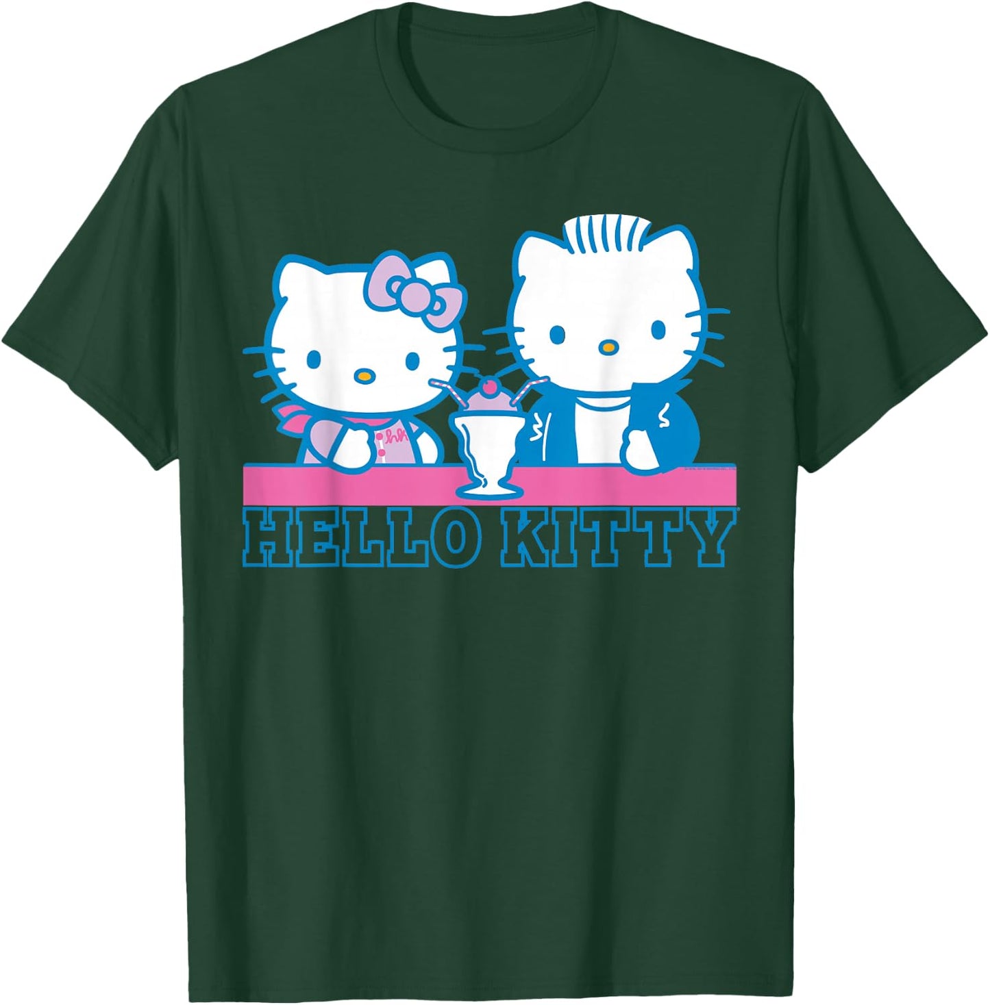 Hello Kitty and Dear Daniel Milkshake Date T-Shirt - T-Shirt | Forest