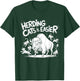 Herding Cats is Easier Funny Bison Humor Design T-Shirt - T-Shirt | Forest