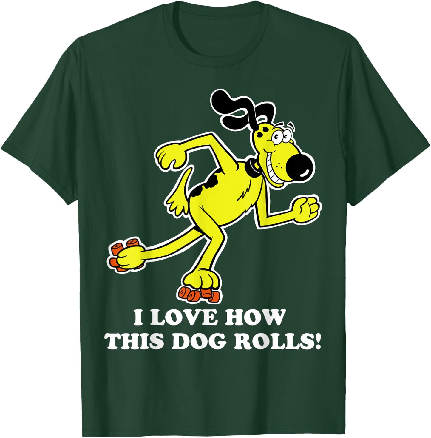 Roller Skating Dog Shirt T-Shirt - T-Shirt | Forest