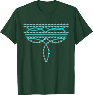 Turquoise Boot Stitch Western Boho Cowboy Cowgirl T-Shirt - T-Shirt | Forest
