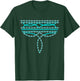 Turquoise Boot Stitch Western Boho Cowboy Cowgirl T-Shirt - T-Shirt | Forest