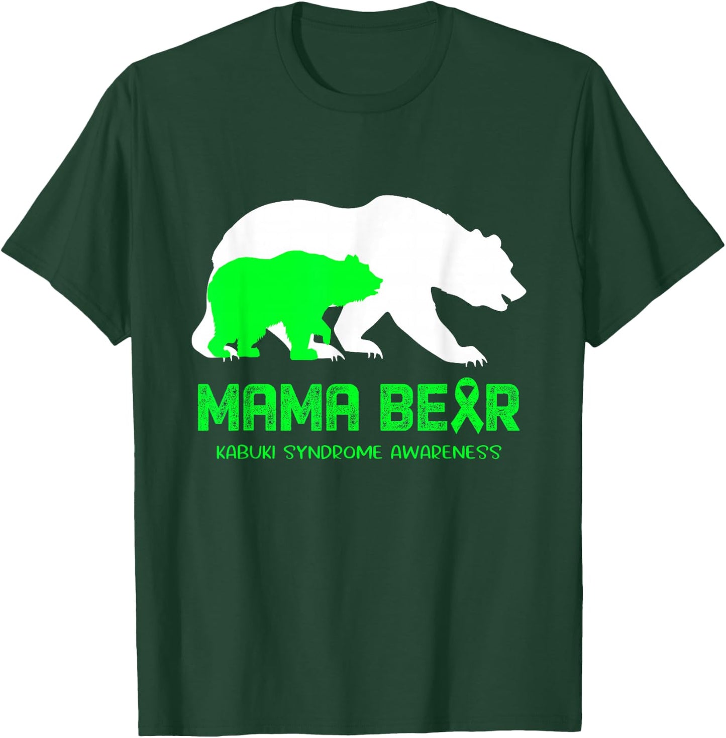 Mama Bear Kabuki Syndrome Awareness Shirt Men T-Shirt - T-Shirt | Forest