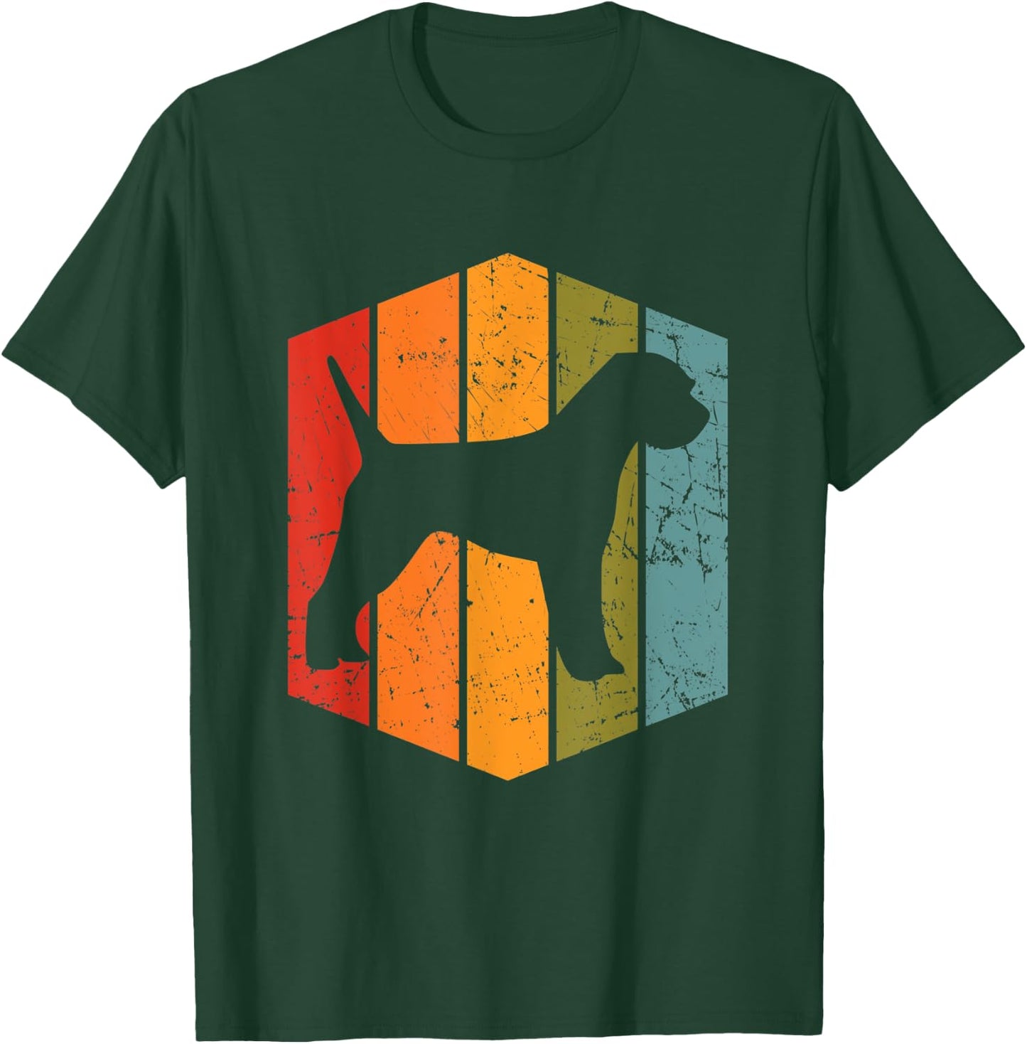 Retro Border Terrier Dog Lover Gift Vintage Border Terrier Men Women Kids T-Shirt - T-Shirt | Forest