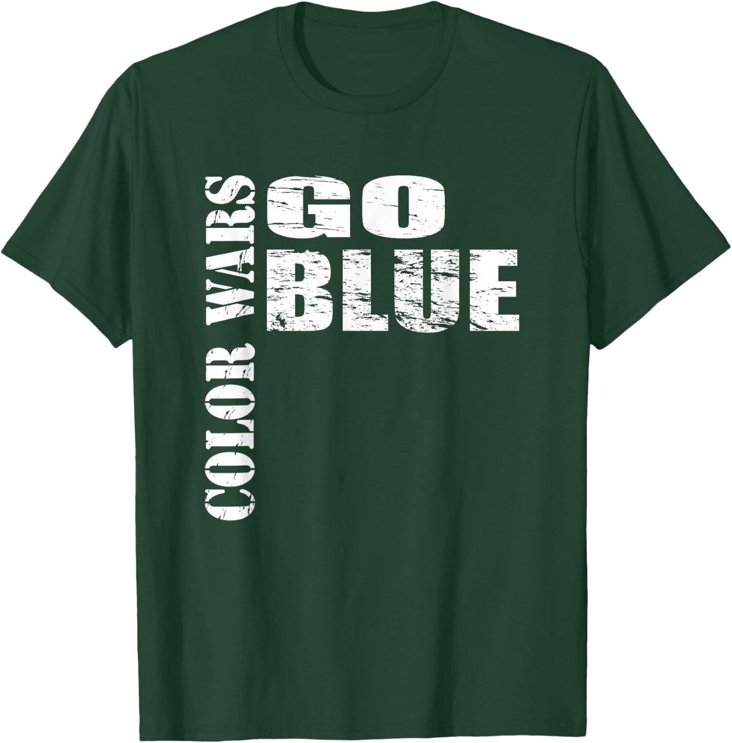 Color Wars Go Blue Team for Camp T-Shirt - T-Shirt | Forest