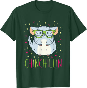 Cute Chinchillin Funny Pet Lover T-Shirt - T-Shirt | Forest
