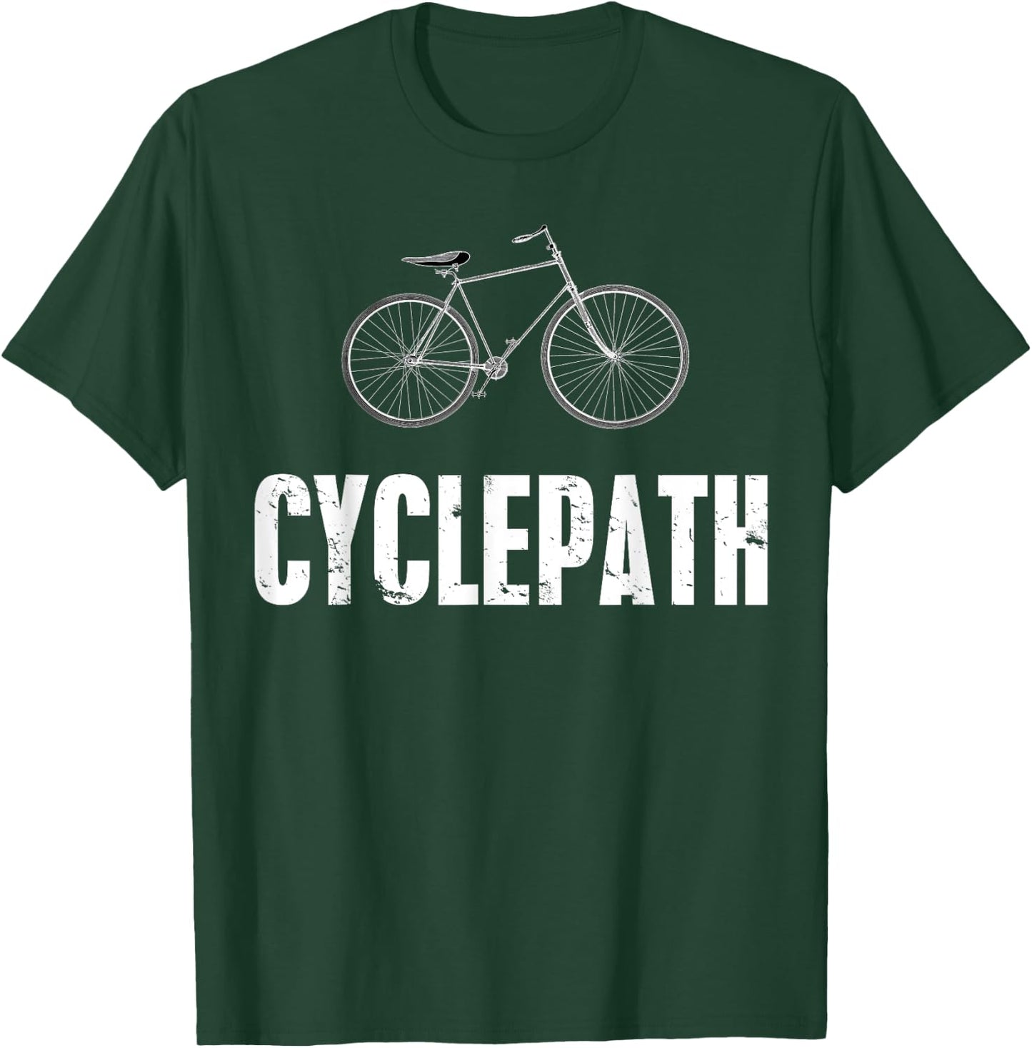 Cycle-Path Funny Cycling Mountain Biking Cyclists T-Shirt - T-Shirt | Forest