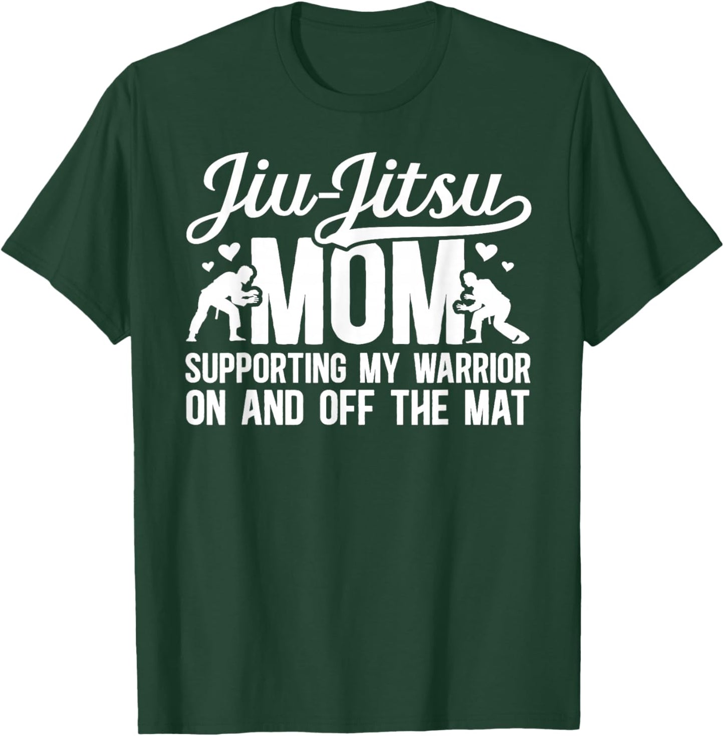 Jiu-Jitsu Mom Proud Jiu-Jitsu Fighter Mother BJJ Mom T-Shirt - T-Shirt | Forest