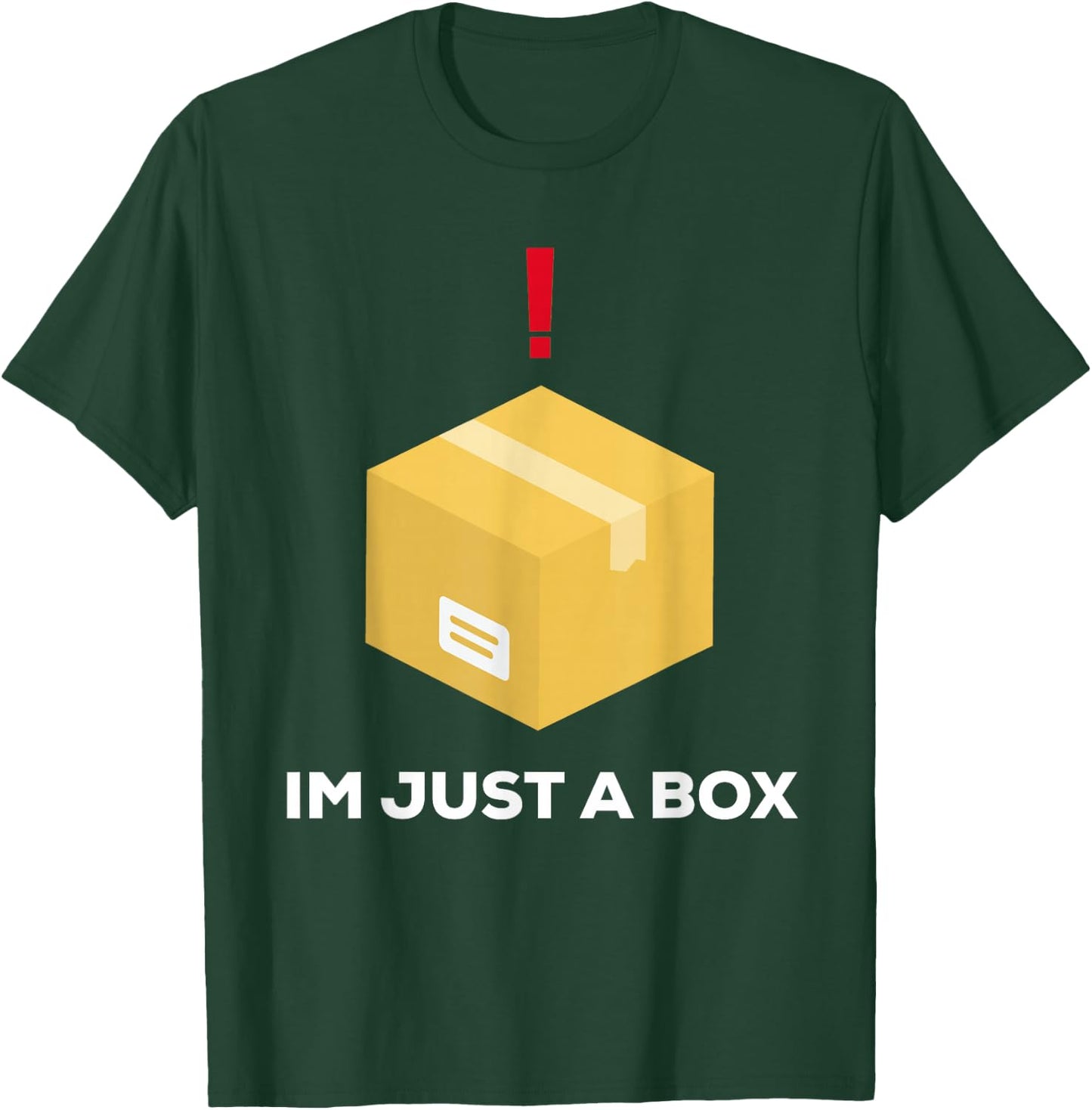 Im Just A Box Funny Fast Solid Gear T-Shirt - T-Shirt | Forest