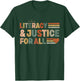 Literacy and Justice for all stop book Banning Banned Books T-Shirt - T-Shirt | Forest