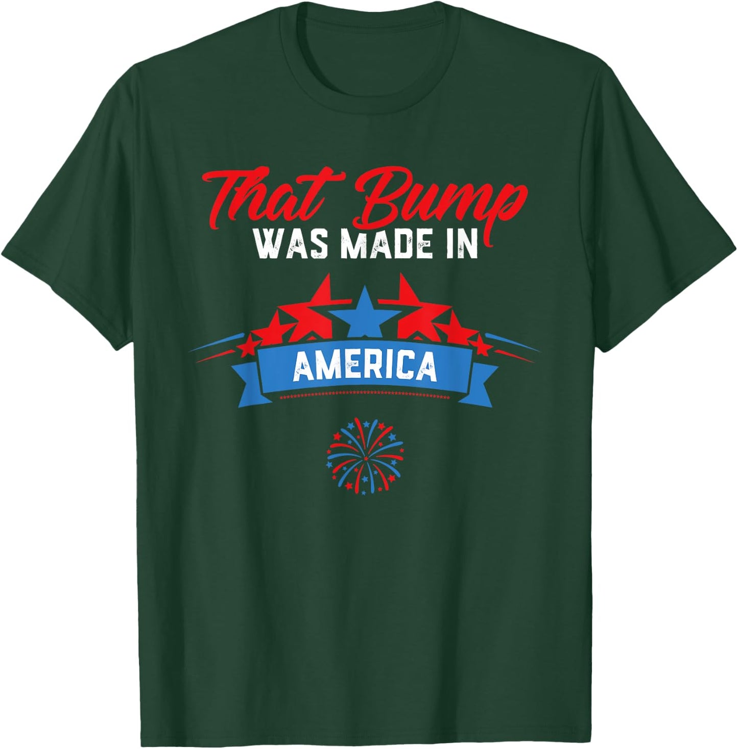 4th of July Pregnancy Announcement Shirt for Dad to Be Men T-Shirt - T-Shirt | Forest