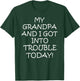 My Grandpa and I Got In Trouble Today T Shirt for Kids Teens T-Shirt - T-Shirt | Forest