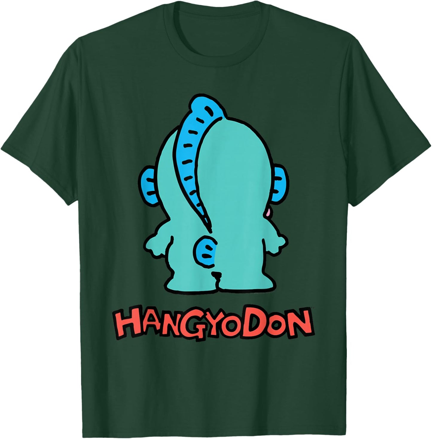 Sanrio Hangyodon Backside Logo Shirt T-Shirt - T-Shirt | Forest