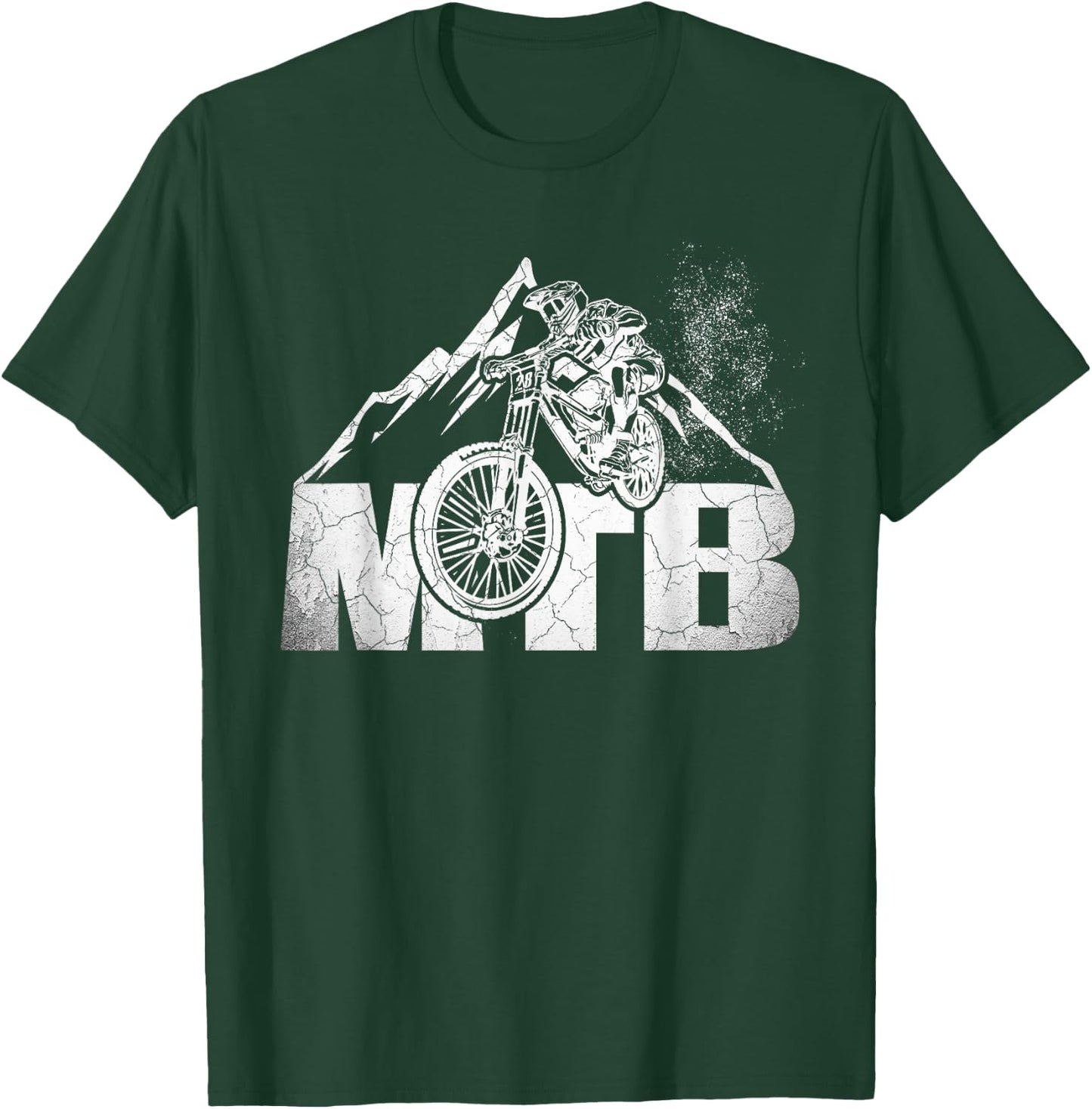 Mountain Bike T Shirt MTB Downhill Bicycle Gift T-Shirt - T-Shirt | Forest