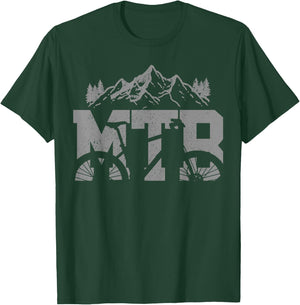 MTB Mountain Bike Bicycle Mountain Biking Biker Gift T-Shirt - T-Shirt | Forest