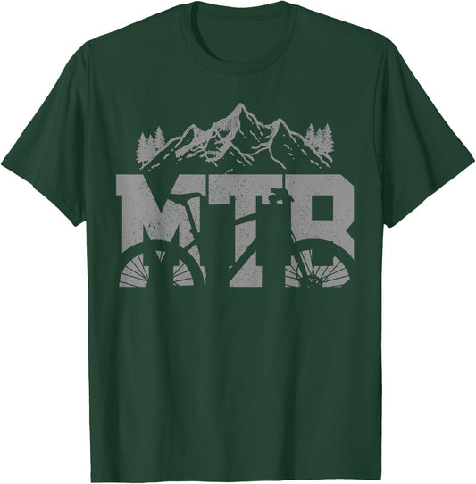 MTB Mountain Bike Bicycle Mountain Biking Biker Gift T-Shirt - T-Shirt | Forest