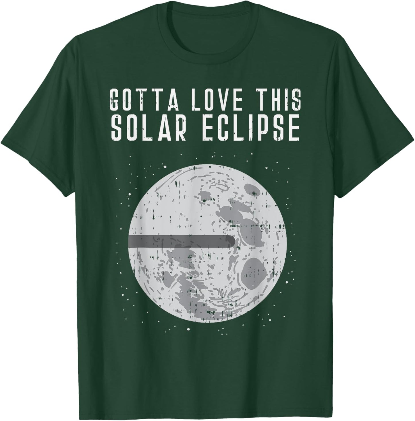 Flat Earth Solar Eclipse Moon Funny Conspiracy Theory Gift T-Shirt - T-Shirt | Forest