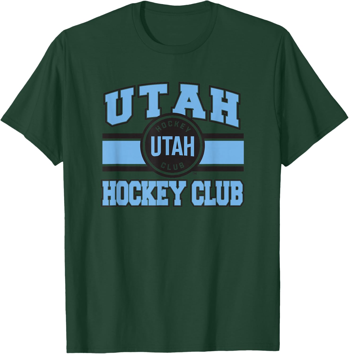 Utah Hockey Club Stripe White Officially Licensed T-Shirt - T-Shirt | Forest