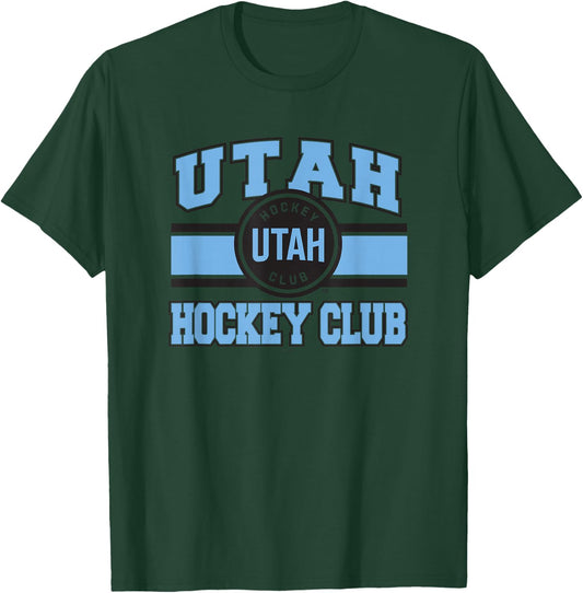 Utah Hockey Club Stripe White Officially Licensed T-Shirt - T-Shirt | Forest