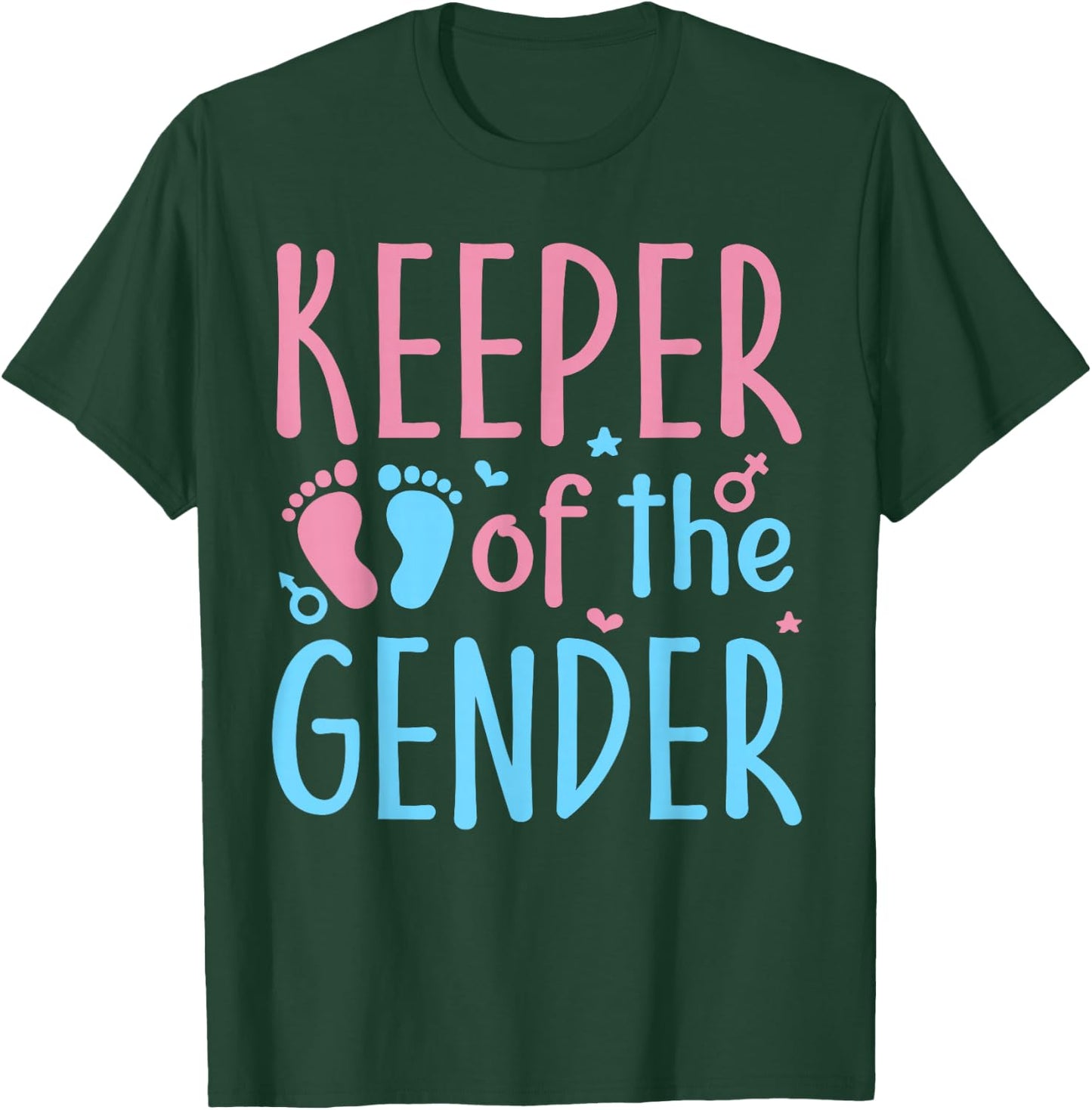 Keeper of the Gender Reveal Party Gifts To Be Baby Shower T-Shirt - T-Shirt | Forest