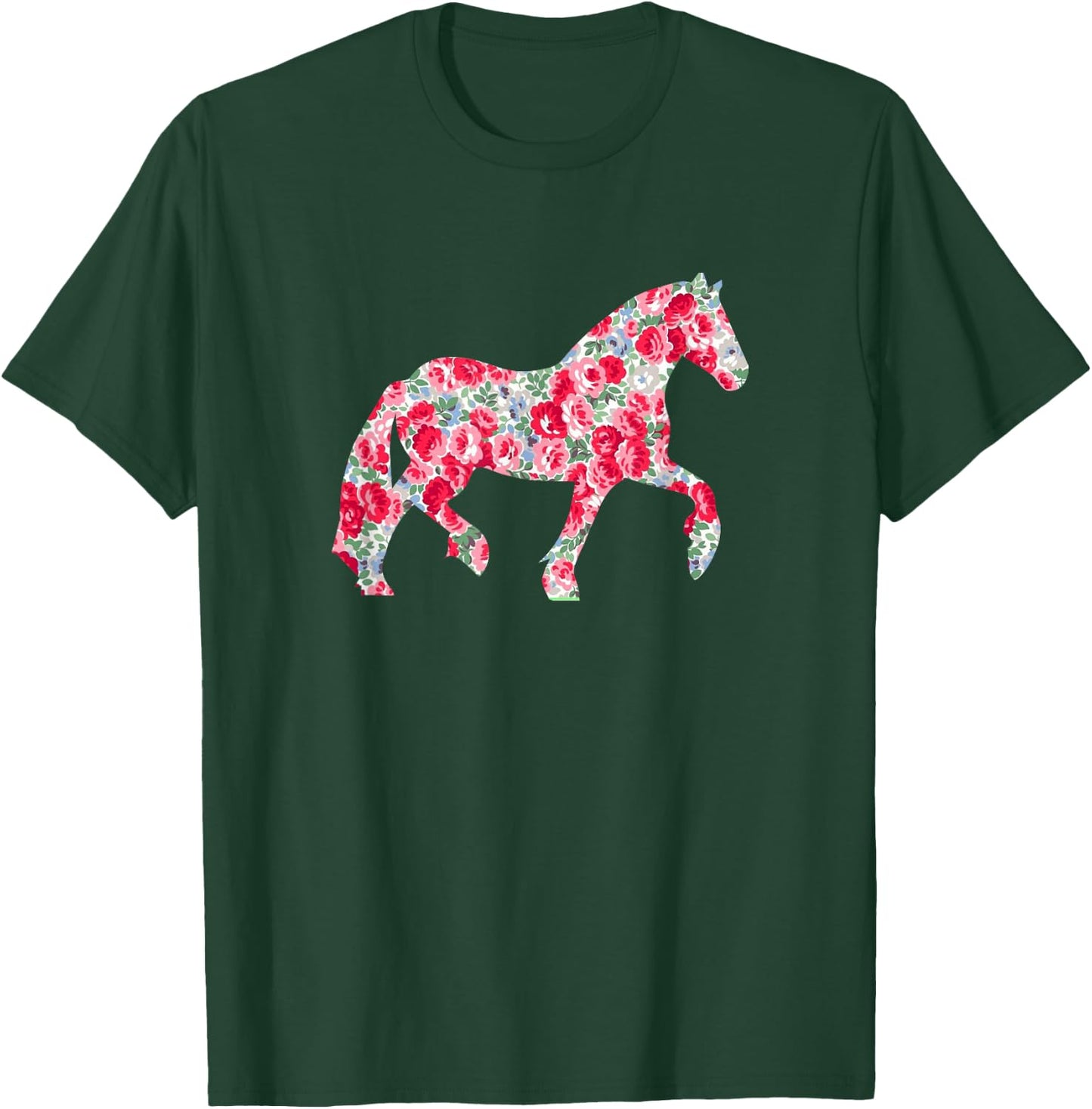 Cute Girls Haflinger Horse Floral Haflinger T-Shirt - T-Shirt | Forest