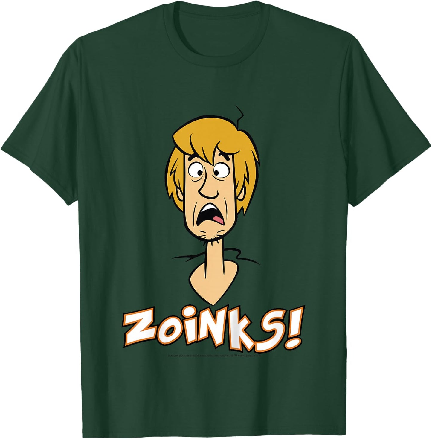 Kids Scooby-Doo Shaggy Scared Zoinks Portrait T-Shirt - T-Shirt | Forest