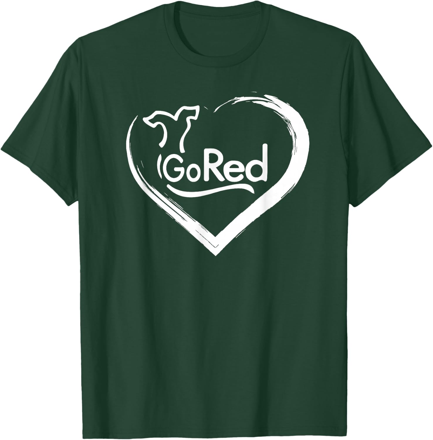 Go Red for Heart Disease Awareness Shirt T-Shirt - T-Shirt | Forest