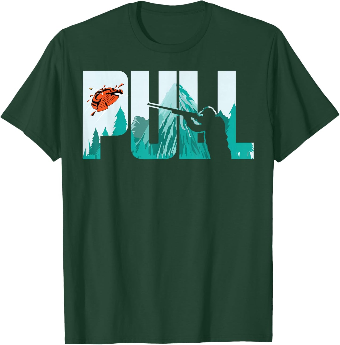 Pull Clay Shooting Cute Pigeon Shooters Players Funny Gift T-Shirt - T-Shirt | Forest