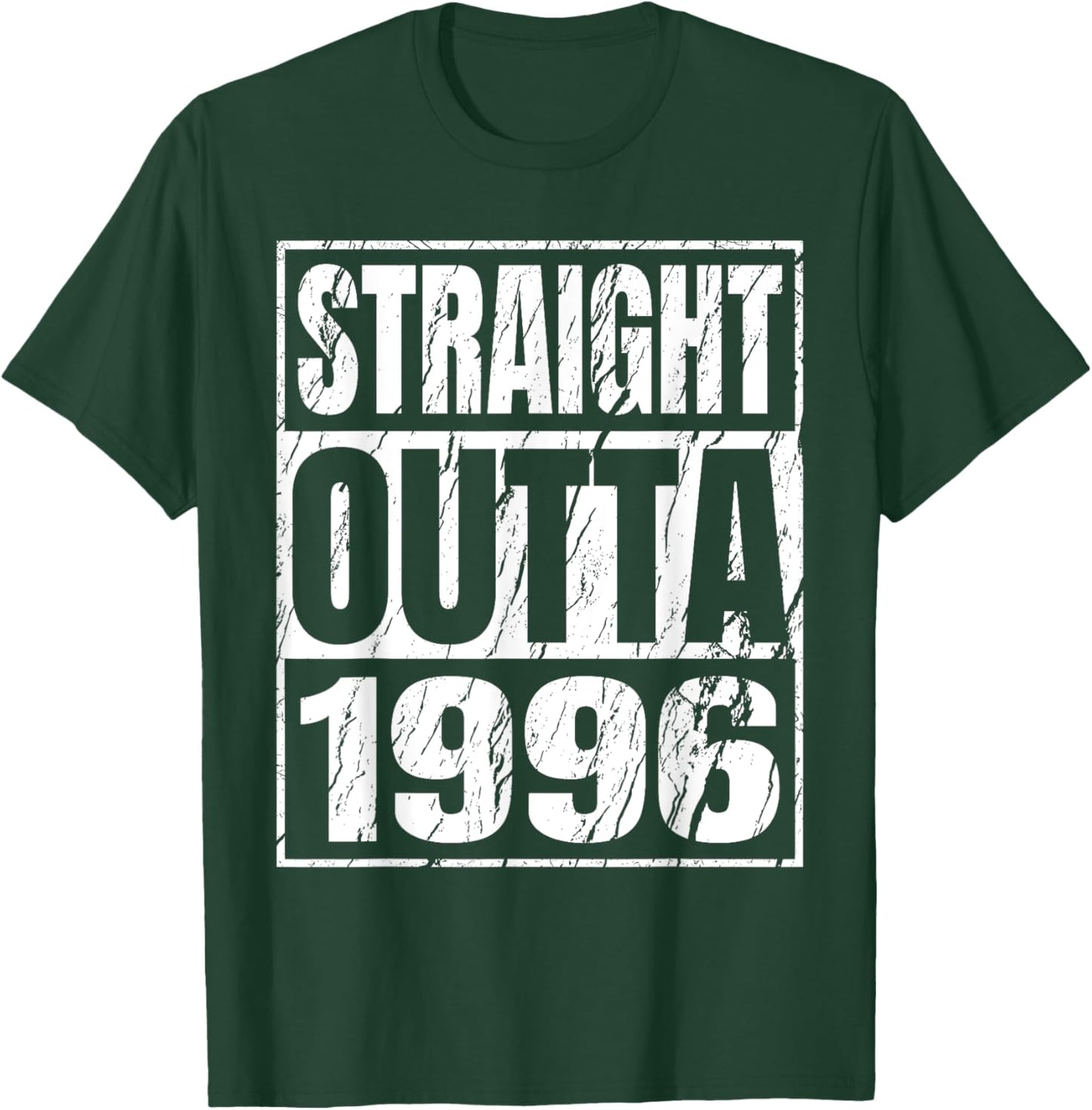 Straight Outta 1996 Classic Years Birth of Birthday Vintage T-Shirt - T-Shirt | Forest