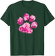 Camo Dog Paw Print Pink Shirt Camouflage Gift Women Military T-Shirt - T-Shirt | Forest