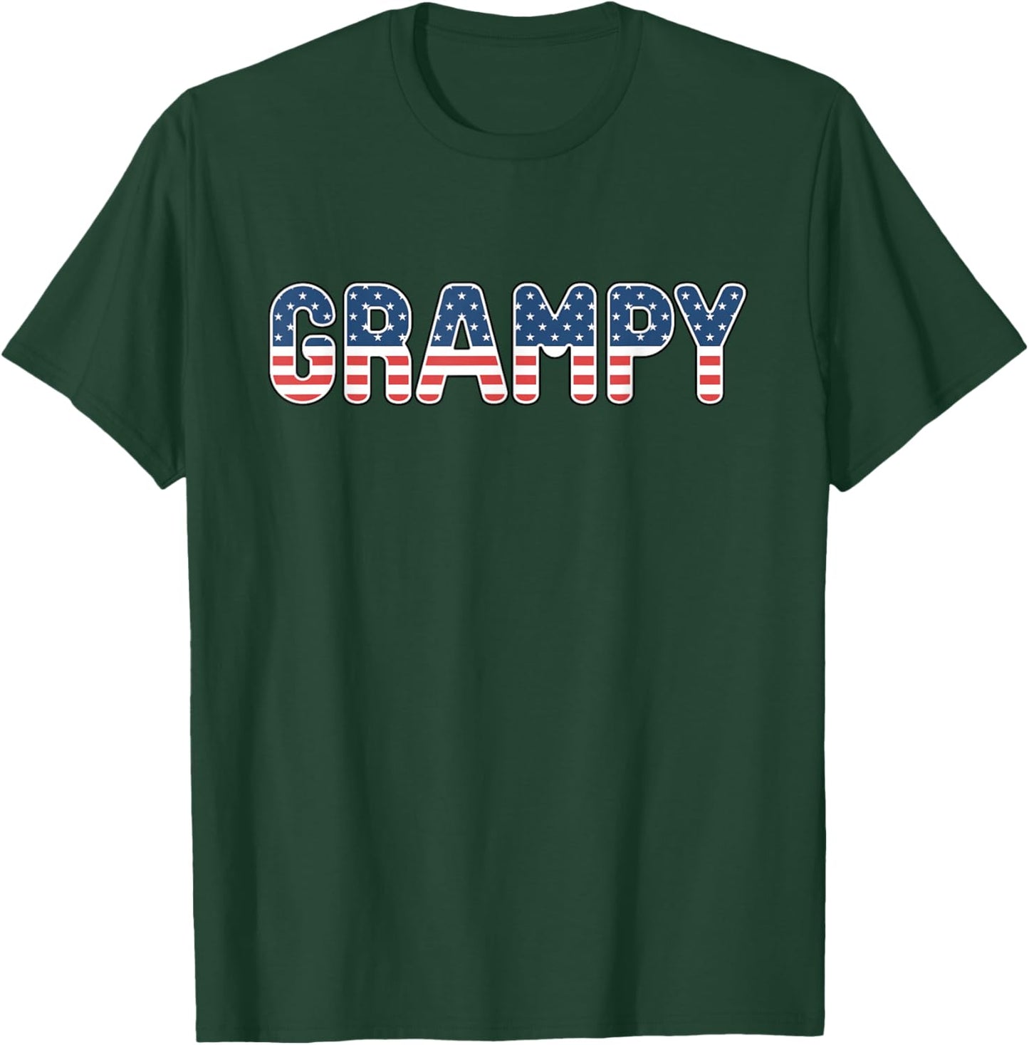 Grampy American Flag Patriotic USA 4th of July T-Shirt - T-Shirt | Forest