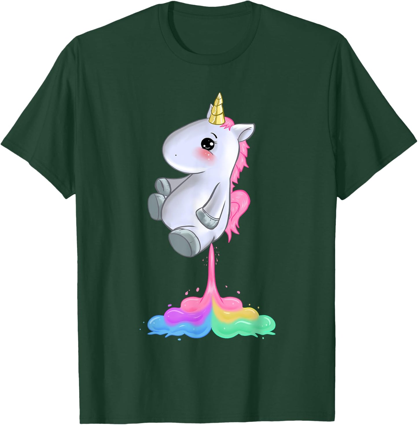 Unicorn Fart Funny Unicorn Shirt Women Girls Unicorn Gift T-Shirt - T-Shirt | Forest